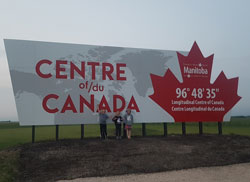 Centre of Canada sign