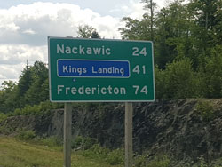 Fredericton is just around the corner.